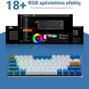 Royal Kludge RK61 Plus kaina ir informacija | Žaidimų klaviatūros | GGWP.lt