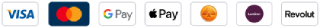 visa mastercard google pay apple pay swedbank luminor revolut logotipai