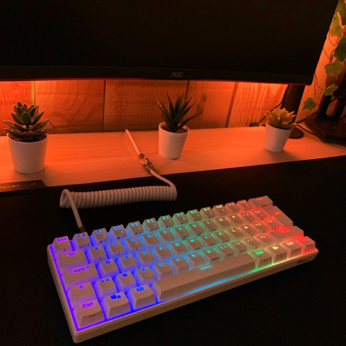 Spalvota RGB klaviatura zaidimams